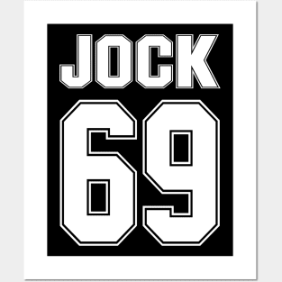 JOCK 69 - Generic Sports Guy Football Basketball Baseball Soccer Tennis Golf Etc Posters and Art